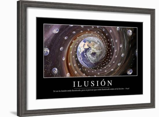 Ilusión. Cita Inspiradora Y Póster Motivacional-null-Framed Photographic Print