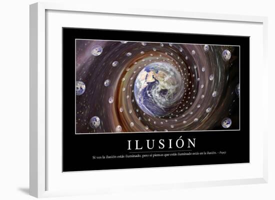 Ilusión. Cita Inspiradora Y Póster Motivacional-null-Framed Photographic Print