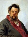 Portrait of M. P. Musorgsky-Ilya Repin-Framed Giclee Print