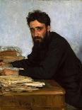 Portrait of the Author Vsevolod M. Garshin (1855-188), 1880S-Ilya Yefimovich Repin-Giclee Print