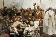 Zaporozhian Cossacks Reply to Sultan Mehmed IV-Ilya Yefimovich Repin-Art Print