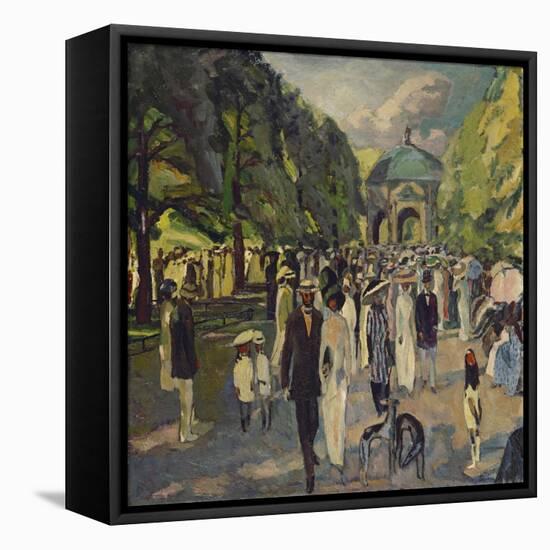 Im Muenchner Hofgarten, 1911-Albert Weisgerber-Framed Premier Image Canvas