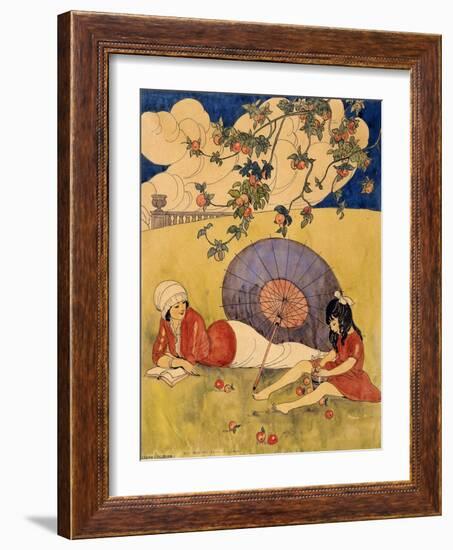 Im Obstgarten-Gerda Wegener-Framed Giclee Print