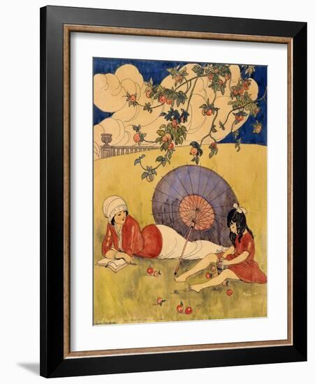 Im Obstgarten-Gerda Wegener-Framed Giclee Print