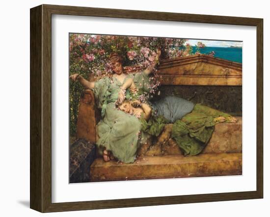 Im Rosengarten-Sir Lawrence Alma-Tadema-Framed Giclee Print