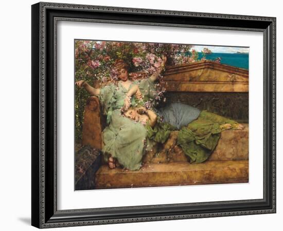 Im Rosengarten-Sir Lawrence Alma-Tadema-Framed Giclee Print