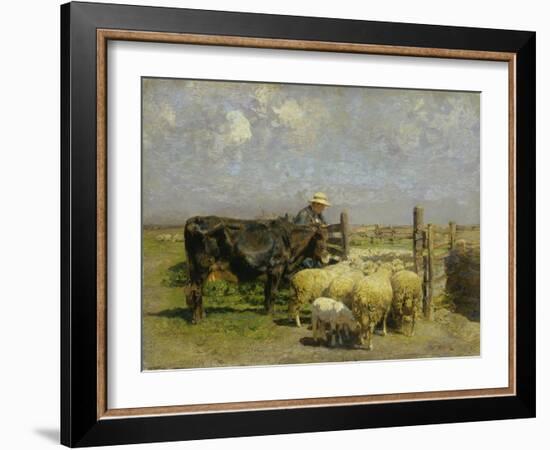 Im Schafspferch-Heinrich von Zügel-Framed Giclee Print