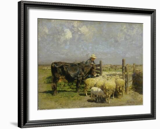 Im Schafspferch-Heinrich von Zügel-Framed Giclee Print