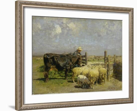 Im Schafspferch-Heinrich von Zügel-Framed Giclee Print