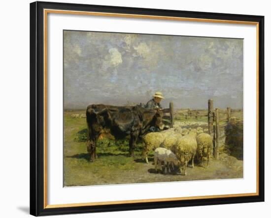 Im Schafspferch-Heinrich von Zügel-Framed Giclee Print