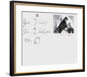 Image érotique III-Walasse Ting-Framed Premium Edition