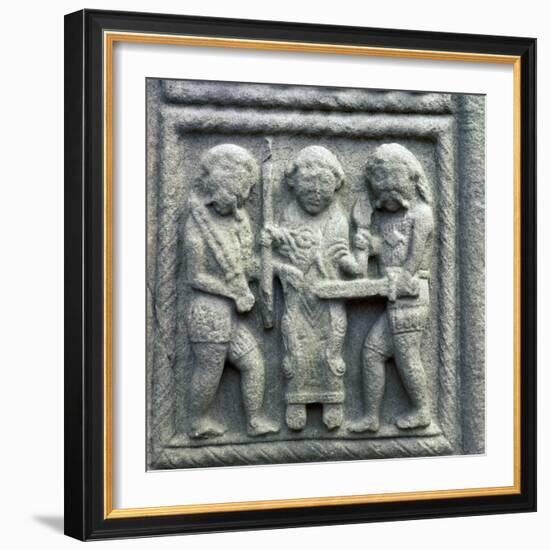 Image from the Cross of Muiredach, 10th century-Unknown-Framed Giclee Print