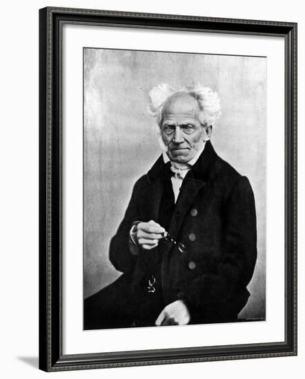 Image of Arthur Schopenhauer, German Philosopher-null-Framed Premium Photographic Print