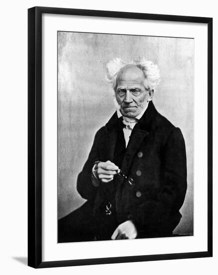 Image of Arthur Schopenhauer, German Philosopher-null-Framed Premium Photographic Print