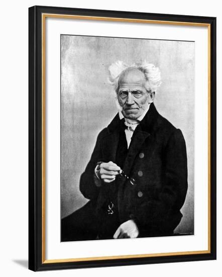 Image of Arthur Schopenhauer, German Philosopher-null-Framed Premium Photographic Print