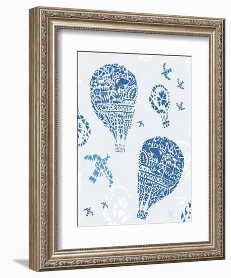 Image of Balloons in the Style of Painting on Tiles-Dmitriip-Framed Art Print