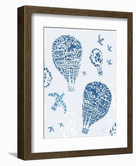 Image of Balloons in the Style of Painting on Tiles-Dmitriip-Framed Art Print