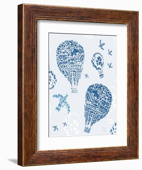 Image of Balloons in the Style of Painting on Tiles-Dmitriip-Framed Art Print