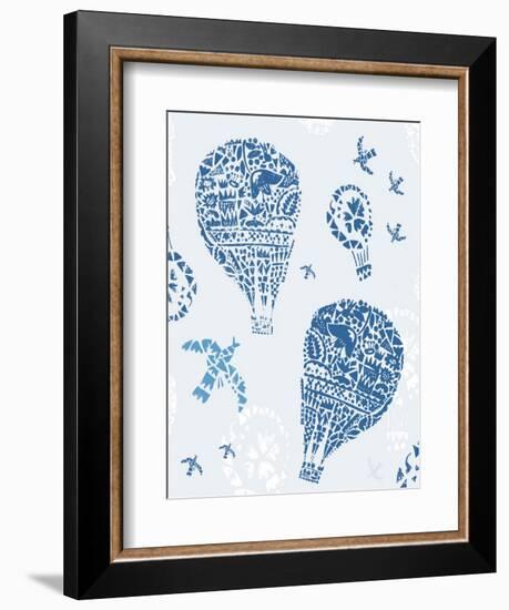 Image of Balloons in the Style of Painting on Tiles-Dmitriip-Framed Art Print