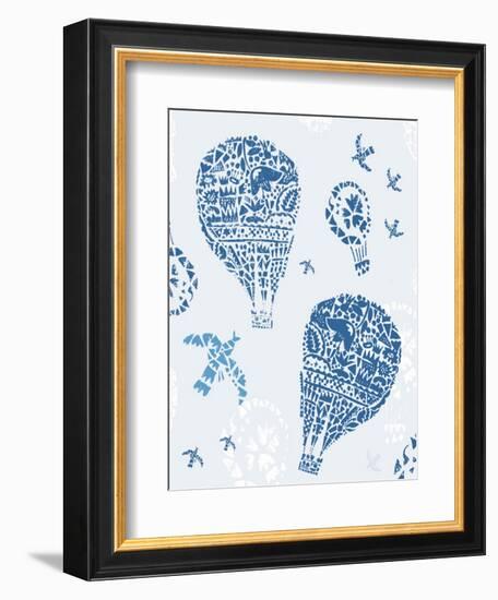 Image of Balloons in the Style of Painting on Tiles-Dmitriip-Framed Art Print