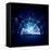 Image of Opened Magic Book with Magic Lights-Sergey Nivens-Framed Premier Image Canvas