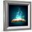 Image of Opened Magic Book with Magic Lights-Sergey Nivens-Framed Photographic Print