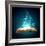 Image of Opened Magic Book with Magic Lights-Sergey Nivens-Framed Photographic Print