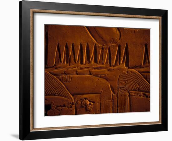 Images of Anubis near Ramesses II Reliefs and Karnak Temple, Egypt-Claudia Adams-Framed Photographic Print