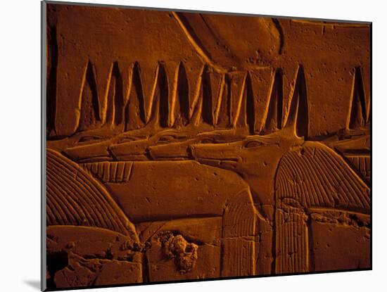 Images of Anubis near Ramesses II Reliefs and Karnak Temple, Egypt-Claudia Adams-Mounted Photographic Print