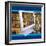 Images of Book Shelves on Computer Screen-null-Framed Photographic Print