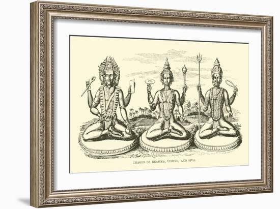 Images of Brahma, Vishnu, and Siva-null-Framed Giclee Print