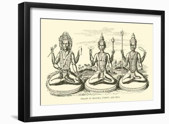 Images of Brahma, Vishnu, and Siva-null-Framed Giclee Print