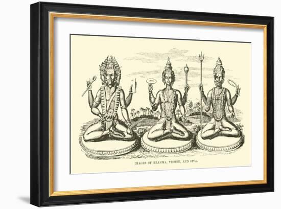 Images of Brahma, Vishnu, and Siva-null-Framed Giclee Print