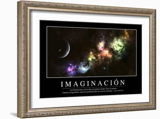 Imaginación. Cita Inspiradora Y Póster Motivacional-null-Framed Photographic Print