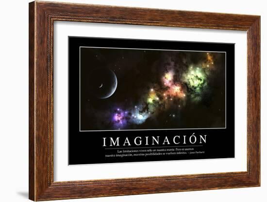 Imaginación. Cita Inspiradora Y Póster Motivacional-null-Framed Photographic Print