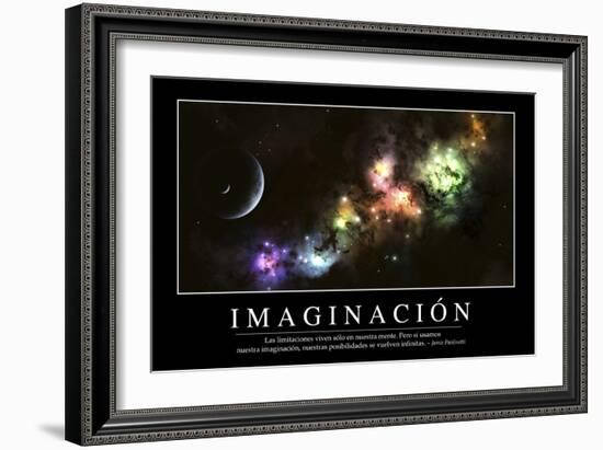 Imaginación. Cita Inspiradora Y Póster Motivacional-null-Framed Photographic Print