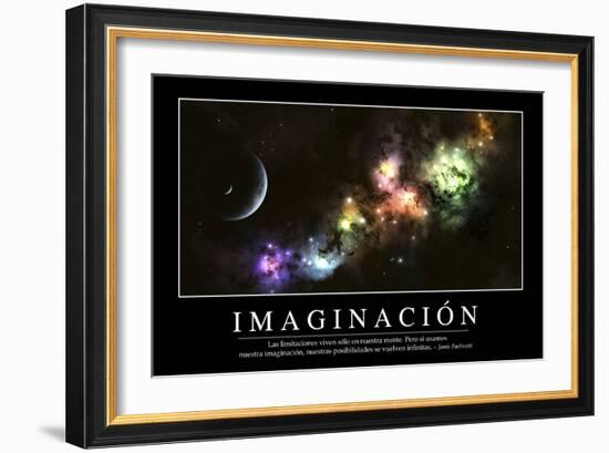 Imaginación. Cita Inspiradora Y Póster Motivacional-null-Framed Photographic Print