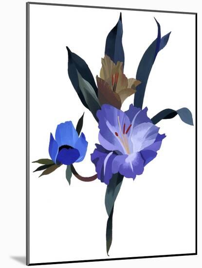 Imaginary Flowers 2, 2004 (Gouache on Paper and Adobe Photoshop)-Hiroyuki Izutsu-Mounted Giclee Print