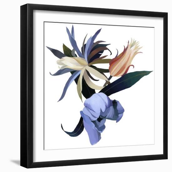 Imaginary Flowers Based on Tulips, 2003 (Gouache on Paper and Adobe Photoshop)-Hiroyuki Izutsu-Framed Giclee Print