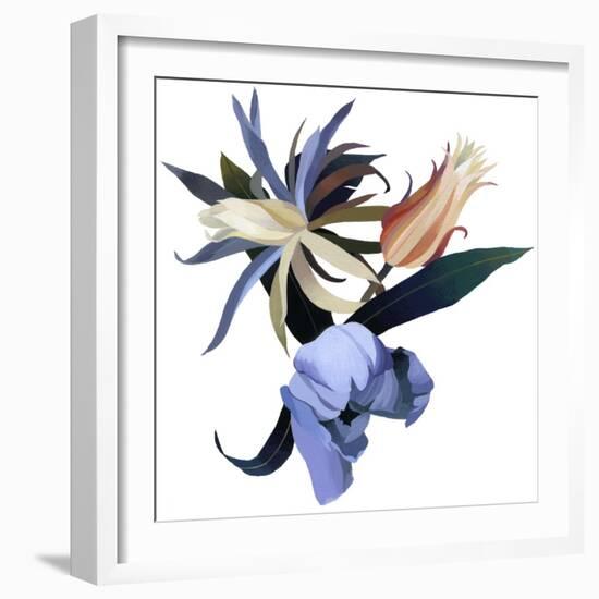 Imaginary Flowers Based on Tulips, 2003 (Gouache on Paper and Adobe Photoshop)-Hiroyuki Izutsu-Framed Giclee Print