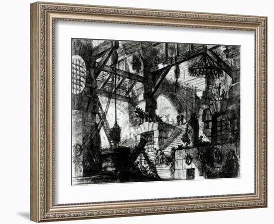 Imaginary Prison-Giovanni Battista Piranesi-Framed Giclee Print
