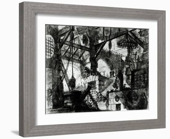 Imaginary Prison-Giovanni Battista Piranesi-Framed Giclee Print