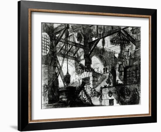 Imaginary Prison-Giovanni Battista Piranesi-Framed Giclee Print