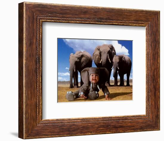 Imaginary Safari, Elephant-Tom Arma-Framed Art Print