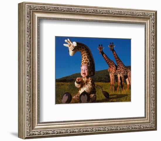 Imaginary Safari, Giraffe-Tom Arma-Framed Art Print