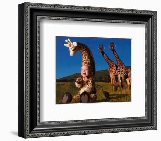 Imaginary Safari, Giraffe-Tom Arma-Framed Art Print