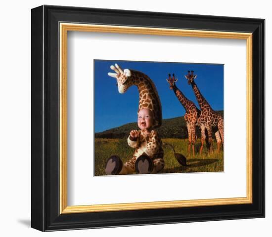 Imaginary Safari, Giraffe-Tom Arma-Framed Art Print