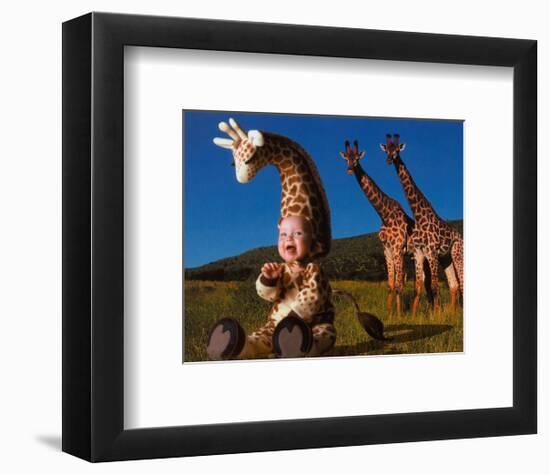 Imaginary Safari, Giraffe-Tom Arma-Framed Art Print