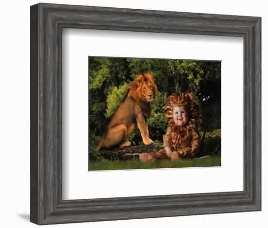 Imaginary Safari, Lion-Tom Arma-Framed Art Print