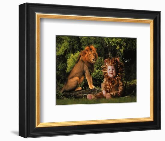 Imaginary Safari, Lion-Tom Arma-Framed Art Print